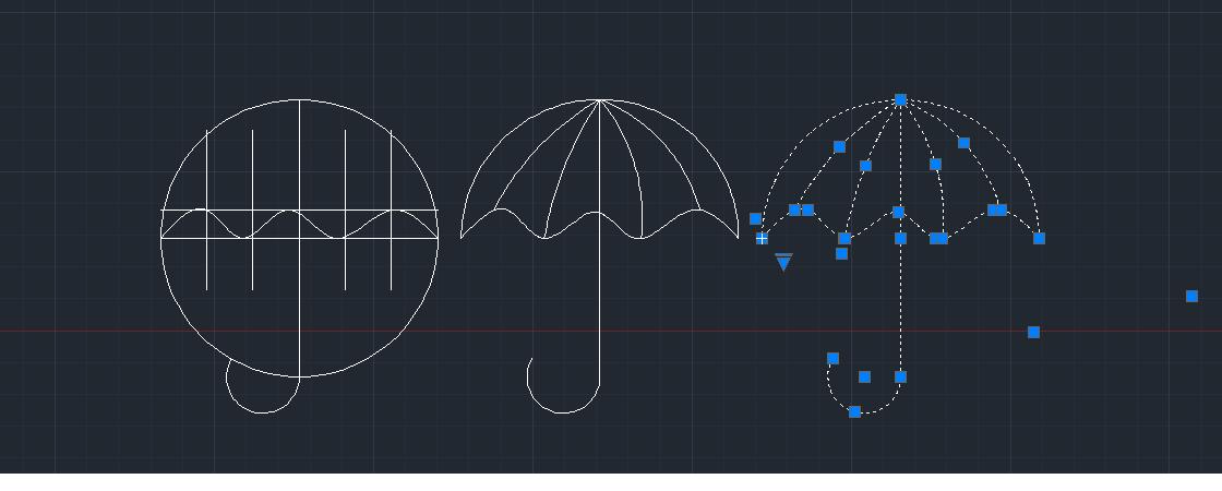 cad畫雨傘平面圖怎麼畫求大師指點具體步驟啊