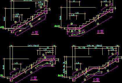 cad设计楼梯图纸三步转角怎么画