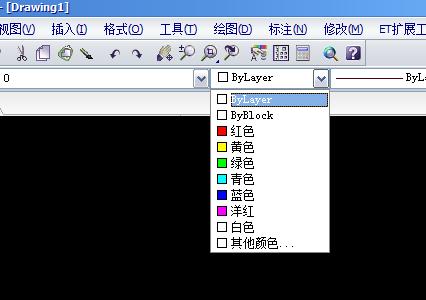 关于CAD 变颜色