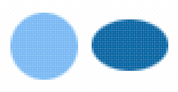 ps里怎样画出像windows画图工具里这种像素边缘的圆形?