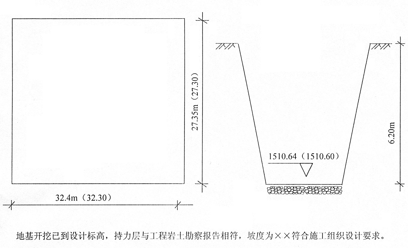 建筑地基开挖图怎么画