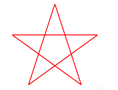 标准的五角星怎么画?