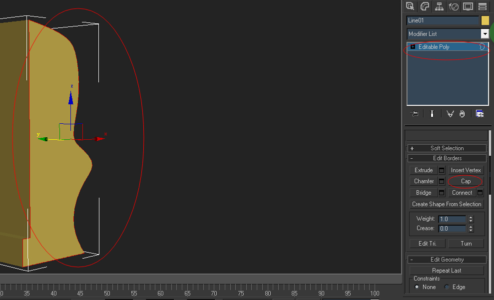 3DMax倒角剖面不闭合