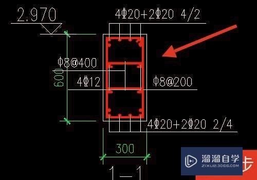 如何在CAD上画钢筋配筋图？