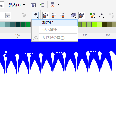 cdr教程怎么让一个图案绕着弧形转?