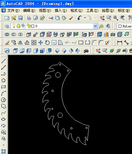 cad制图图中锯齿怎么画