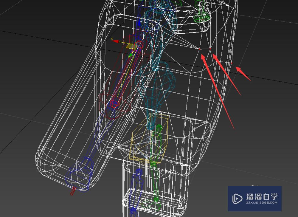 如何调整3DMax权重的骨骼点？