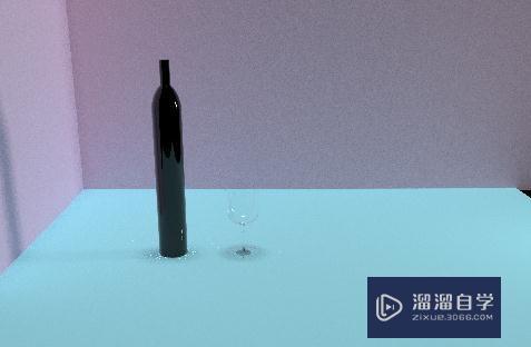 3DMax玻璃酒瓶材质贴图