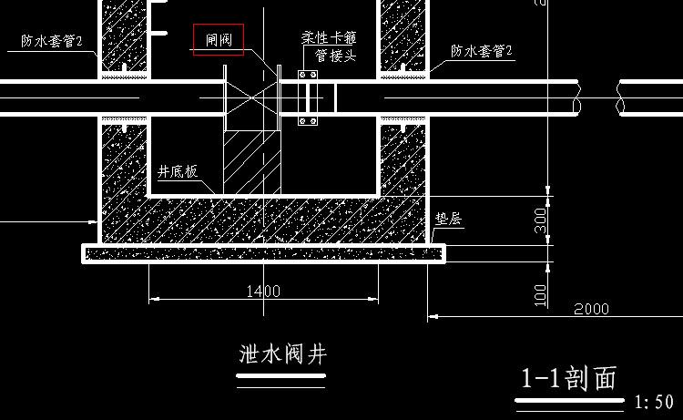 泄水闸阀在cad怎么表示