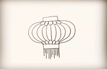 简笔灯笼怎么画？