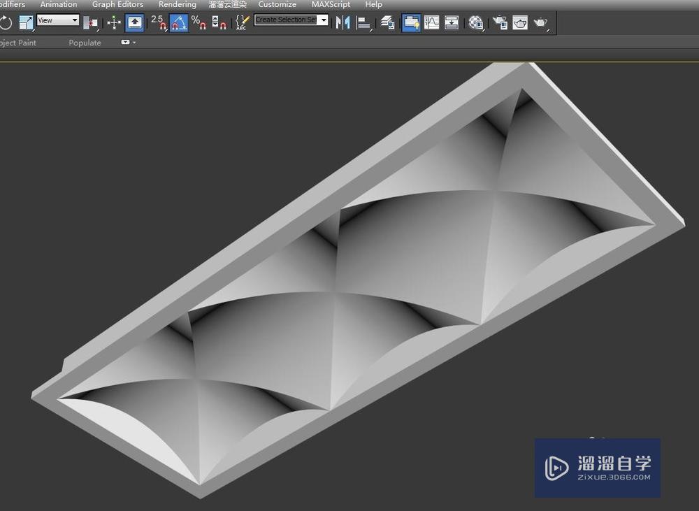 如何用3D Max 快速简单的建出欧式异型天花？