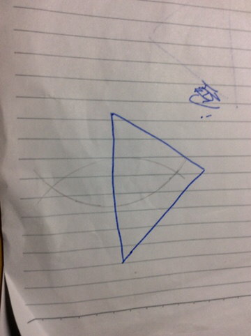 三角形中线怎么画,一步一步来,要图?
