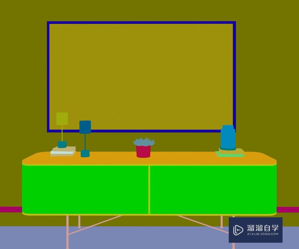 3DMax快速渲染多维材质通道图