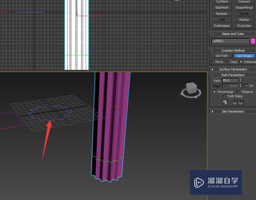 3DMax中怎么做罗马柱？