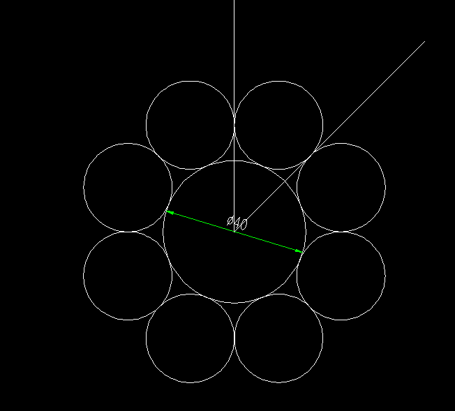 旁边的8个等圆怎么画出来啊 求大神指教 cad制图?