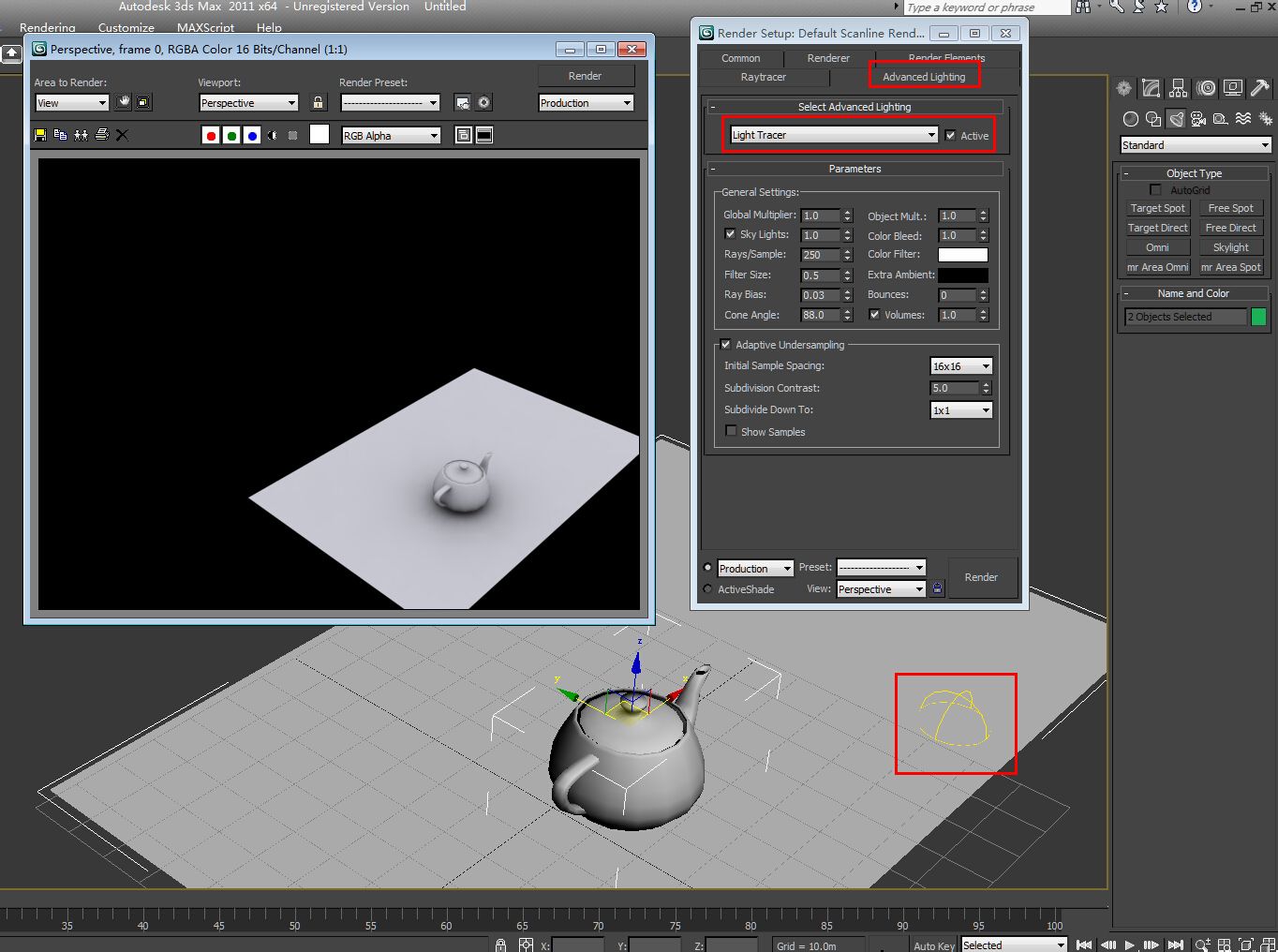 3d max 裡用默認渲染器怎麼渲染occ效果?