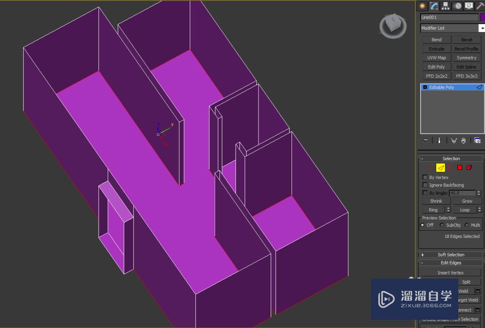 3D Max 快速踢脚线建模