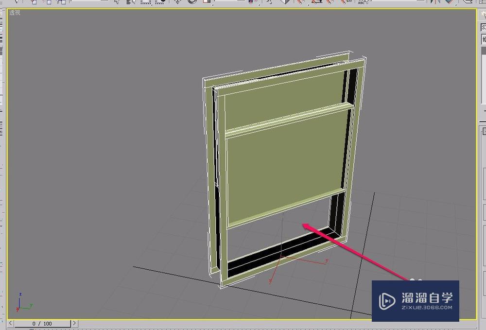 3Ds Max“推拉窗”的创建方法