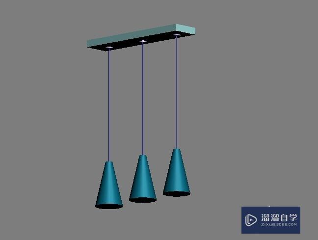 3dmax简约吊灯建模图片