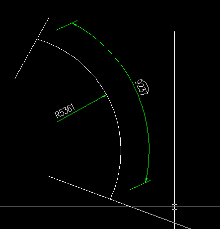 cad图纸中标注的问题一段弧线上面标注一个角度是什么意思