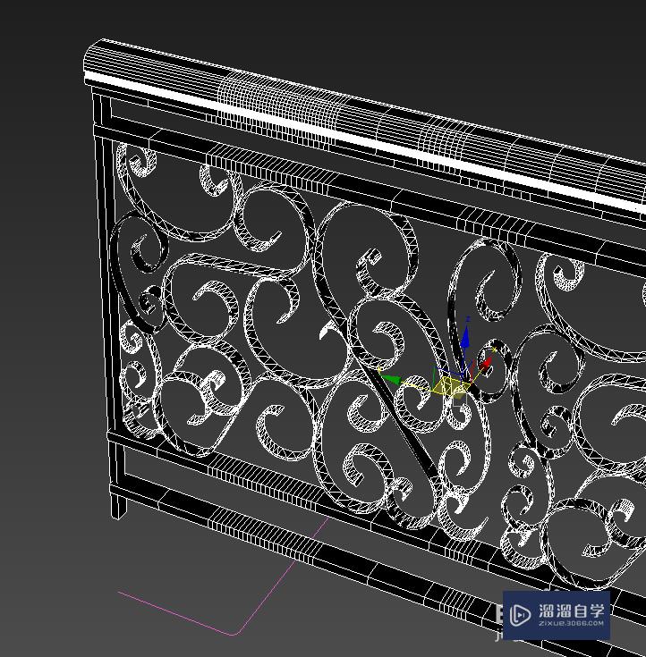 3DMax弯曲栏杆的做法