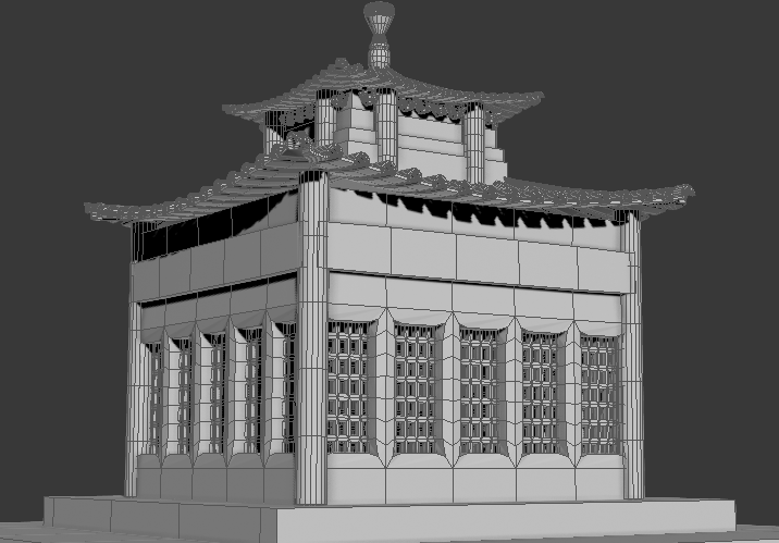 3DMax古代建筑房檐怎么建模 求指教 详细？