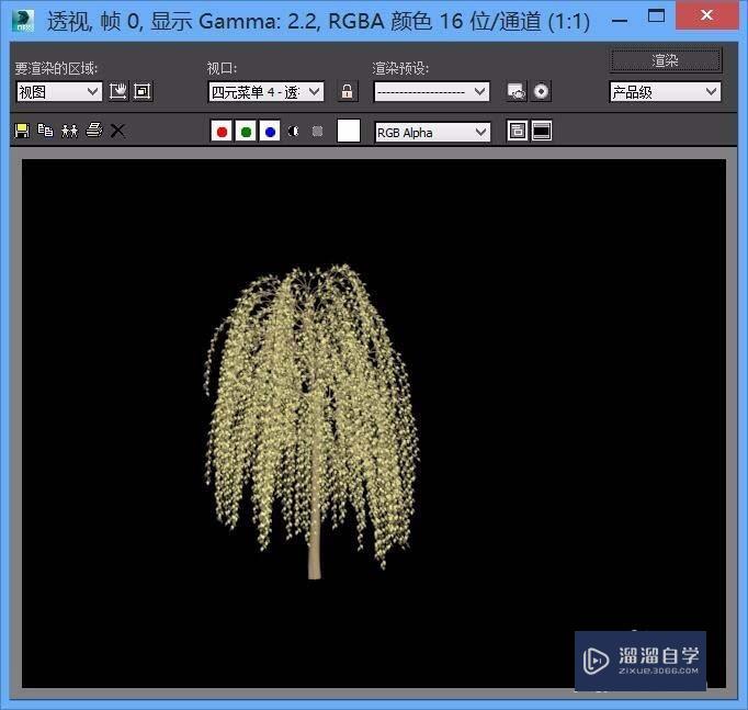 3DMax怎么创建三维立体的柳树？