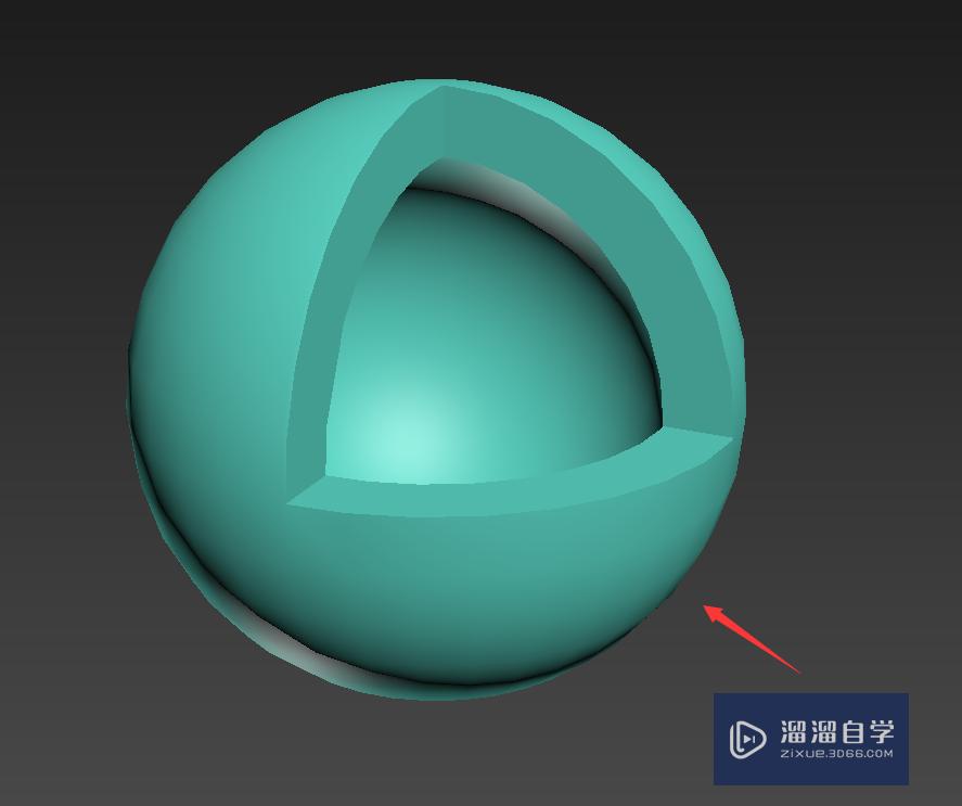 3D Max怎样做核壳结构？