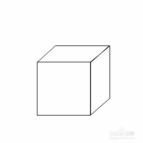 立方体图片简笔画图片