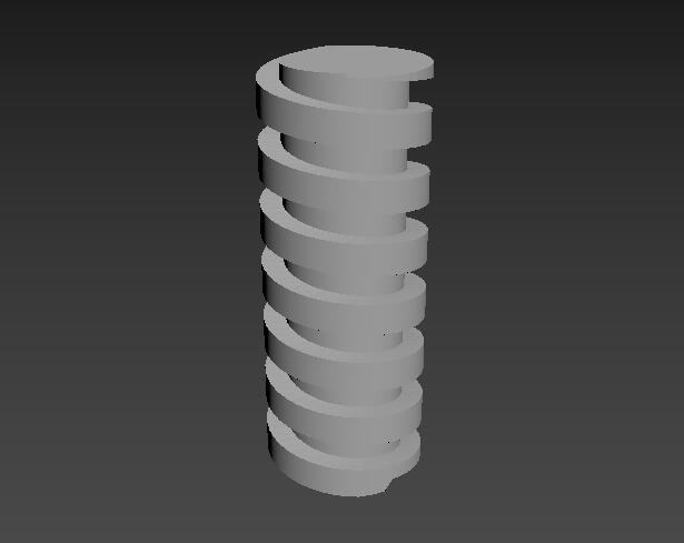 3DMax怎么画螺旋结构？