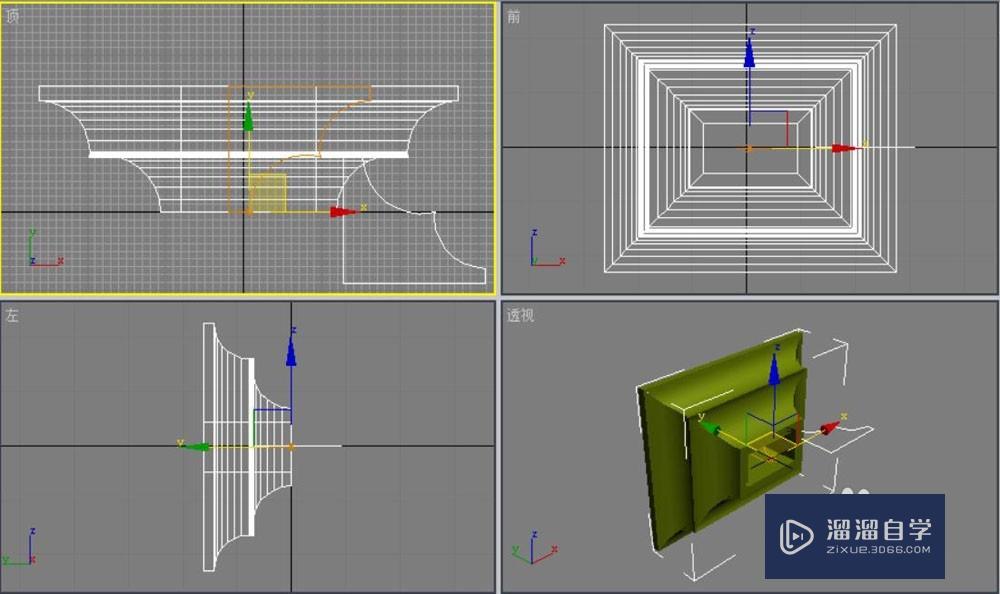 3DMax倒角剖面怎么用？