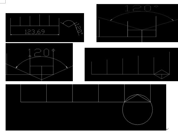 cad 这个图纸 上面部分的圆弧怎么画?