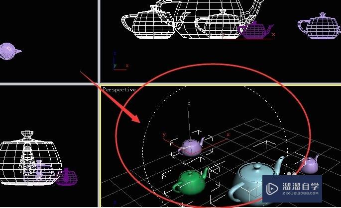 3DMax中框选物体的技巧