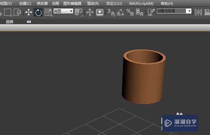 3DMax中如何创建笔筒模型？