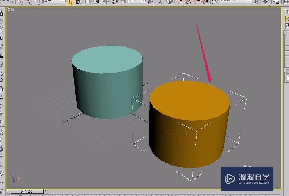 3Ds Max使用布尔运算制作圆形笔筒