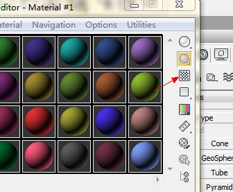 3DMax材质球的问题，为什么有的背景是个花格子的有的是黑的？