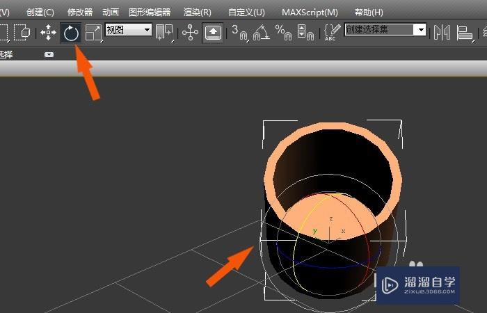 3DMax中如何创建笔筒模型？