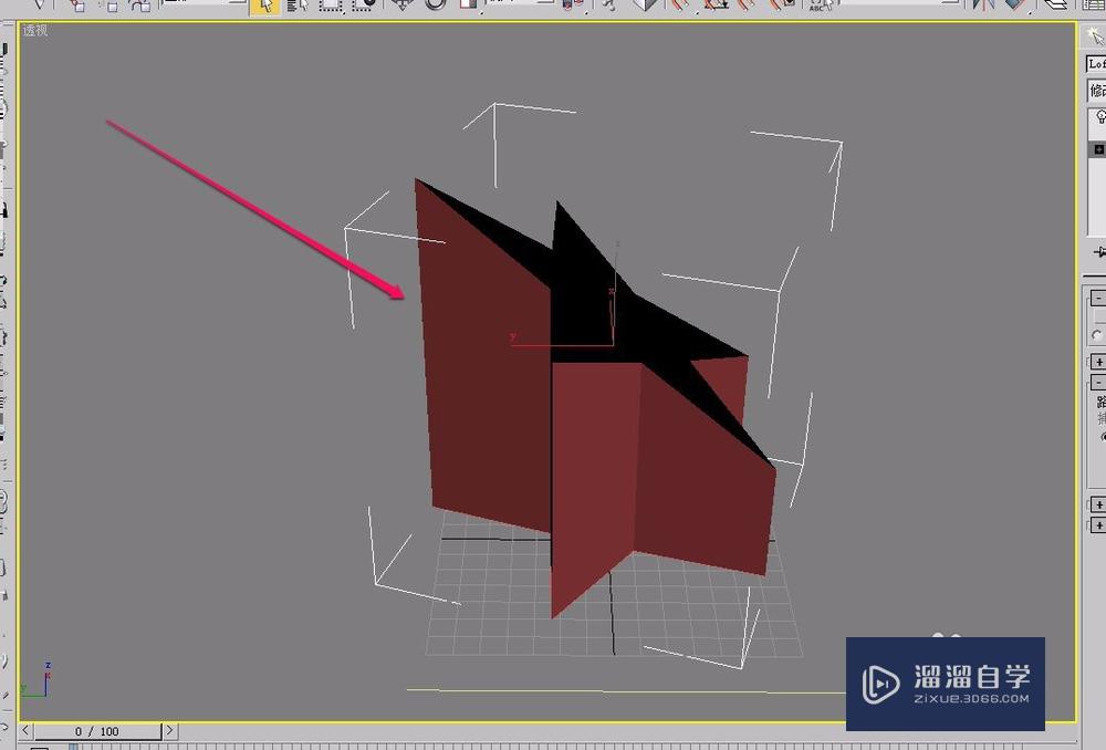 3DSMax切片制作顶部倾斜奖杯(补洞和放样辅助)