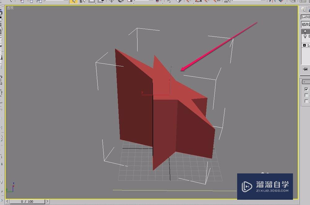 3DSMax切片制作顶部倾斜奖杯(补洞和放样辅助)