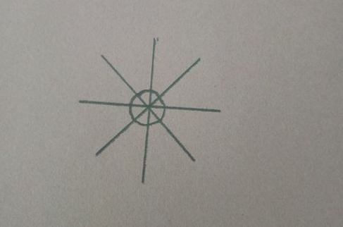 最简单的雪花怎么画？