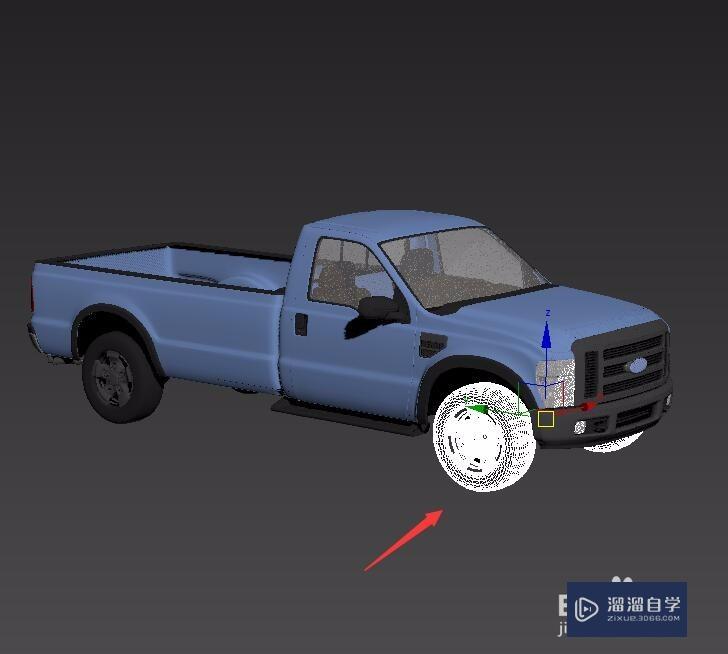 3DMax前轮先于车身转向怎么做？