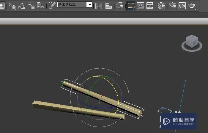 3DMax中如何创建好看的筷子模型？