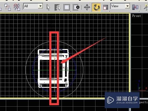 3DSMax中如何实现物体的整体旋转和视图的旋转？