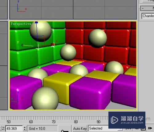 3dsmax創建立體彩塊和透明亮球教程