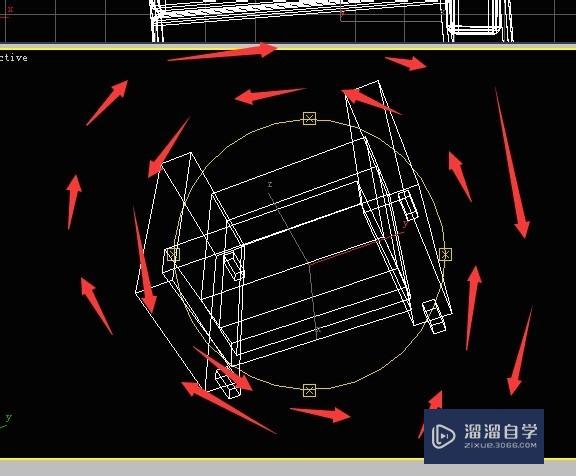 3DSMax中如何实现物体的整体旋转和视图的旋转？