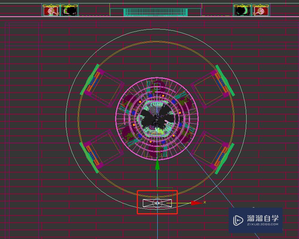 3DMax中如何快速制作餐厅圆形吊顶灯带？