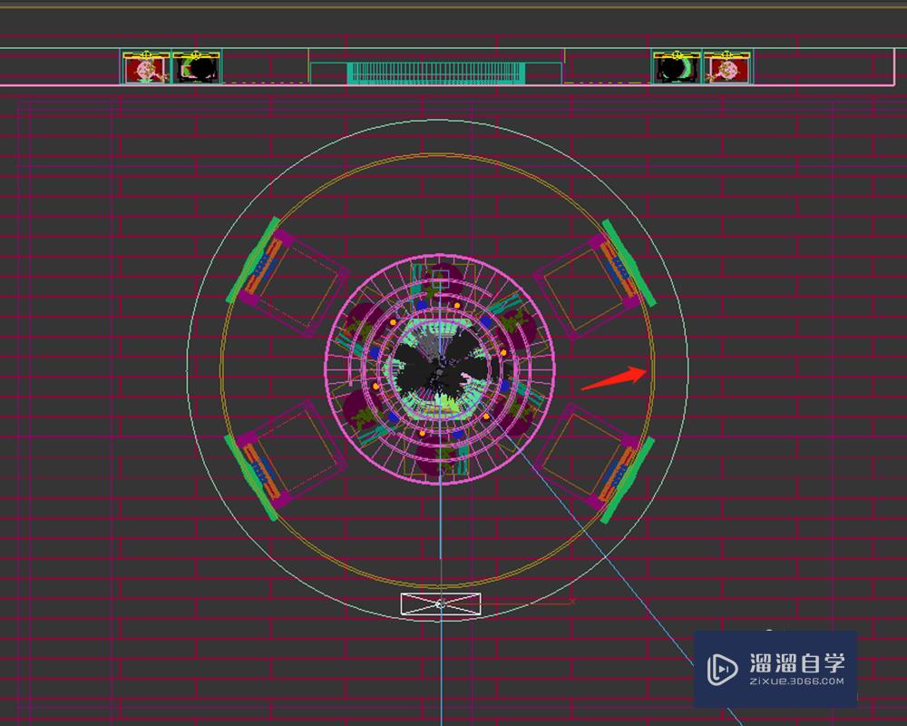 3DMax中如何快速制作餐厅圆形吊顶灯带？