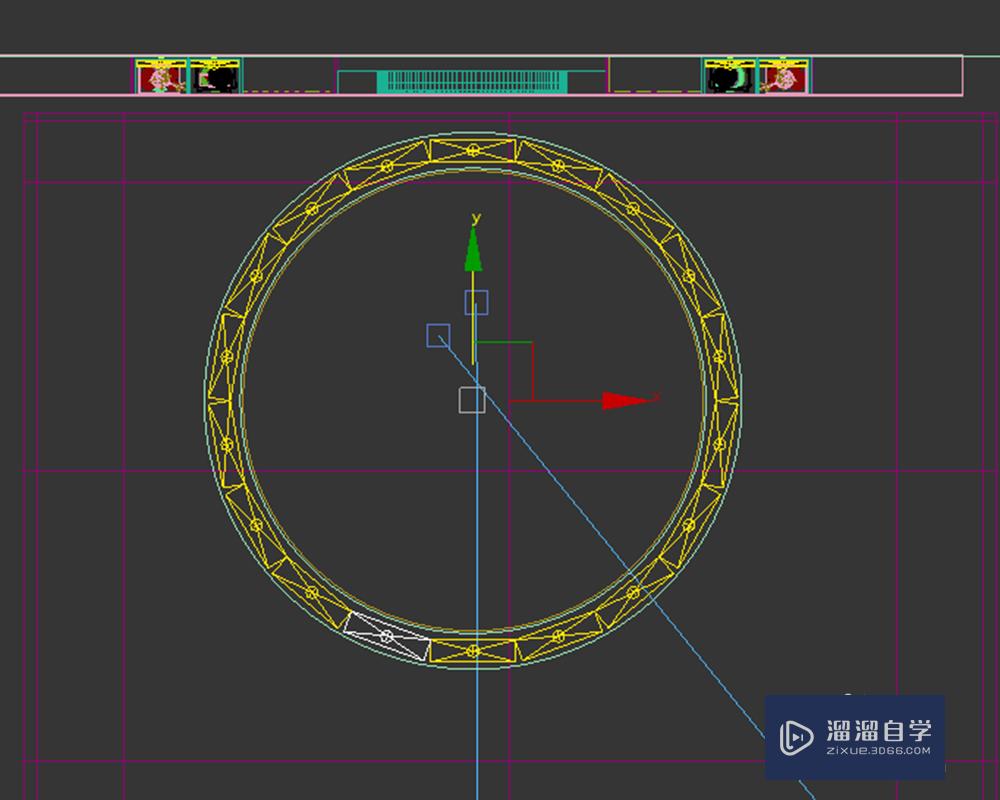 3DMax中如何快速制作餐厅圆形吊顶灯带？