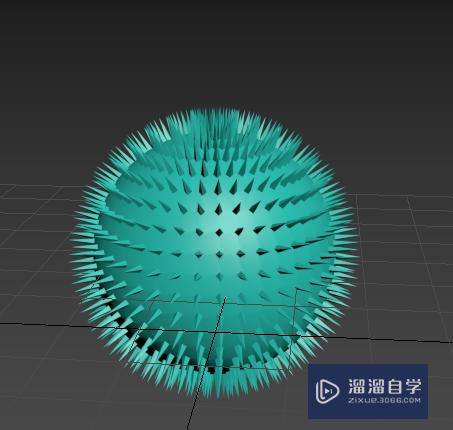 3DMax怎么绘制一个刺球？