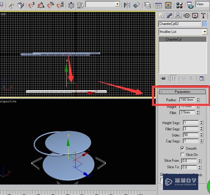 3DMax9英文版利用二维线形制作铁艺圆凳